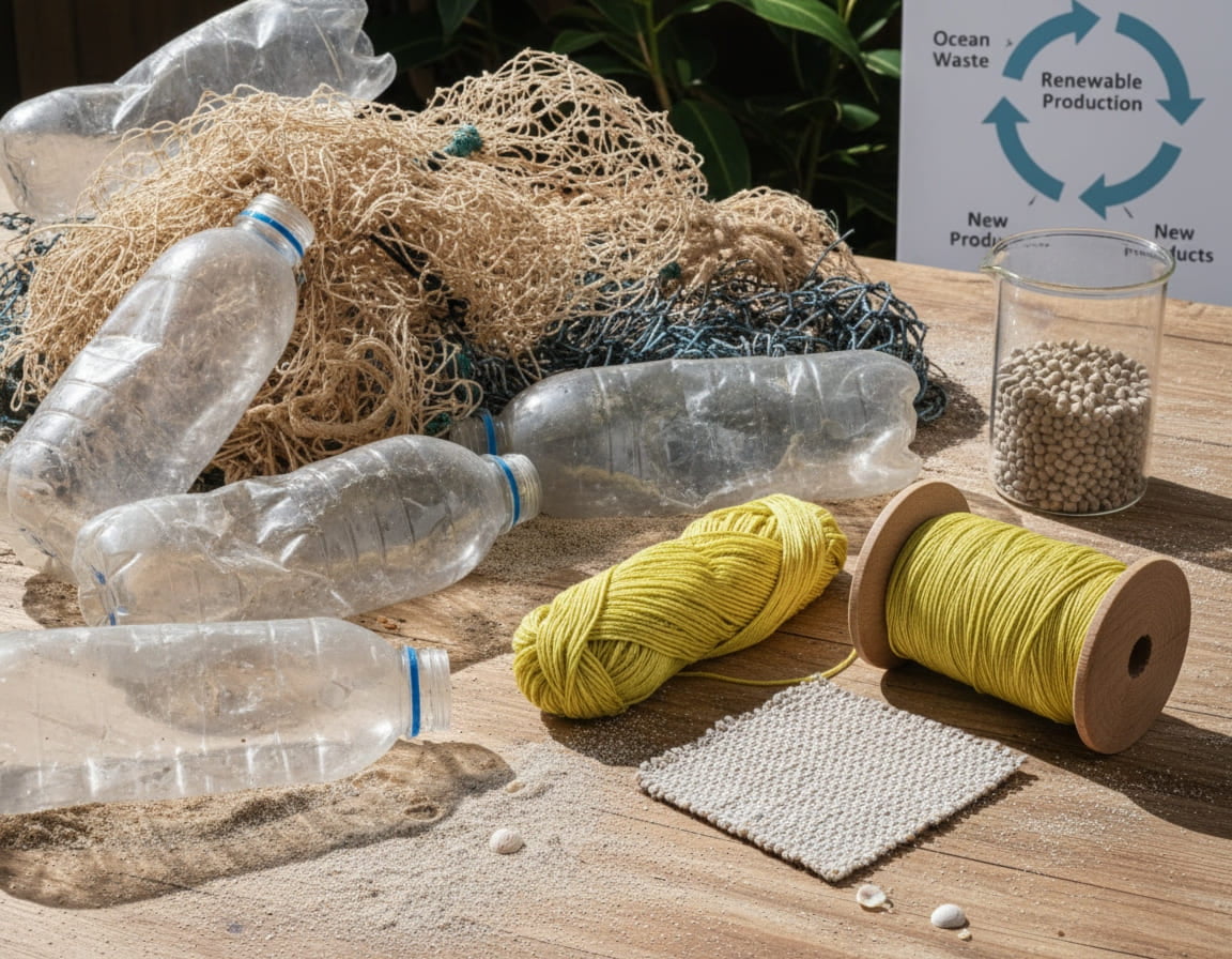 Sustainable handbag manufacturing using recycled and renewable materials