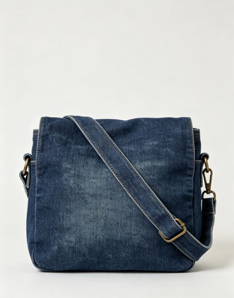 Denim crossbody bag